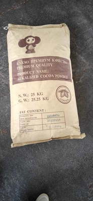 La poudre de cacao de Brown foncé de catégorie comestible alcalisent cacher
