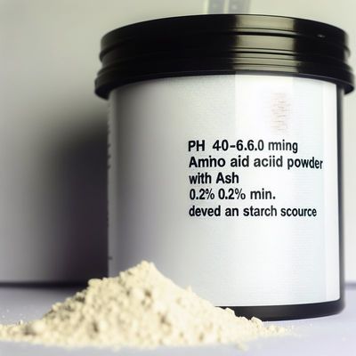 Poudre d'acides aminés pH 4,0-6,0 avec cendres 0,2% min. issue de source d'amidon