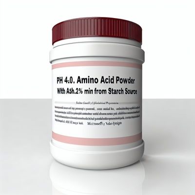 Poudre d'acides aminés pH 4,0-6,0 avec cendres 0,2% min. issue de source d'amidon